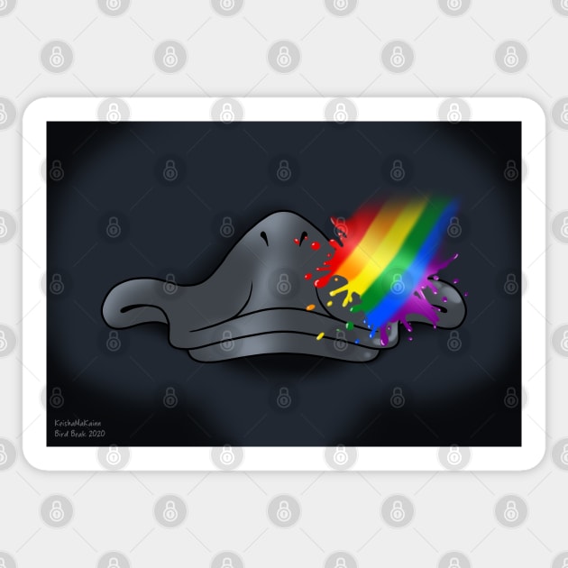 LGBT Pride Duck Bill Sticker by KeishaMaKainn